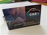 Format 5,5 x8,5 cm (format carte bleue)
Impression quadri recto / verso 

Cartes plastifiées recto / verso à chaud en 250 microns pour une bonne rigidité et une bonne tenue dans le temps

En option :

- personnalisation à partir d'un fichier excel

- pose d'un rabat overlay pour personnalisation au feutre ou stylo et plastification

- Coins arrondis

Prix HT - Frais de port inclus dans le prix
Délai de fabrication : 8-10 jours ouvrés aprés validation des bat