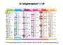 Calendriers contrecollés recto verso