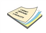 Carnet destiné au prothésiste dentaire qui suivant le modèle servira de bons de commande, fiches de suivi, fiches de travail...

Choisissez parmi les 4 modèles (cf photos descriptives du document) ou envoyez-nous votre fichier pour une impression totalement personnalisée sur mesure et sans surcout

Nous pouvons également modifier gratuitement l'un de vos 4 modèles afin de réaliser le carnet que vous souhaitez (3 modifications maximum)

Carnet autocopiant de 50 liasses triplicata (3 feuillets) - Format 21 x 31 cm (souche de 2 cm incluse)

Impression noire recto seul  (supplément pour impression en couleur et verso)

Délai de fabrication et de livraison : 8-10 jours ouvrés à partir de la validation du BAT
Tarif HT - Frais de port inclus dans le tarif