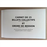 Ce carnet est utilisé pour le service occasionnel collectif de transport de voyageurs.
Carnet de 25 liasses triplicata

Document en stock : livraison de 24 à 72h suivant destination après validation de la commande
Tarif HT - Frais de port inclus dans le tarif