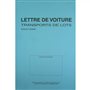 Lettre de voiture nationale grand format - Couverture carnet