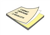 Carnet destiné au prothésiste dentaire qui suivant le modèle servira de bons de commande, fiches de suivi, fiches de travail...

Choisissez parmi les 4 modèles (cf photos descriptives du document) ou envoyez-nous votre fichier pour une impression totalement personnalisée sur mesure et sans surcout

Nous pouvons également modifier gratuitement l'un de vos 4 modèles afin de réaliser le carnet que vous souhaitez (3 modifications maximum)

Carnet autocopiant de 50 liasses duplicata (2 feuillets) - Format 15 x 22 cm (souche de 2 cm incluse)

Impression noire recto seul  (supplément pour impression en couleur et verso)

Délai de fabrication et de livraison : 8-10 jours ouvrés à partir de la validation du BAT
Tarif HT - Frais de port inclus dans le tarif