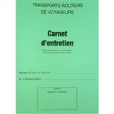 Livret entretien pour les véhicules de transport de voyageurs permettant de noter les renseignements techniques liés à l'entretien (visites périodiques...)

Carnets A5 de 28 pages non autocopiants

Document en stock : livraison de 24 à 72h suivant destination après validation de la commande
Tarif HT - Frais de port inclus dans le tarif