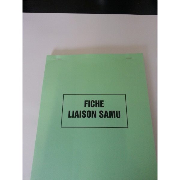 Carnet fiche liaison samu